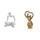 thumbnail image 1 of Escultura abstracta de amantes, figura creativa de pareja, estatua de pensador artístico para sala de estar, regalo de aniversario, adorno decorativo, 1 of 8