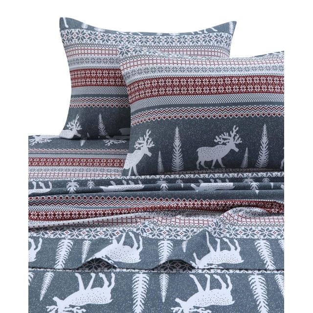 Juego de sábanas Tribeca Living Flannel Twin XL, 100% algodón, 170 g/m²