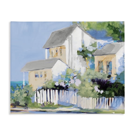 Stupell Industries Living by the Water Cottage Canvas Wall Art, design by Jane Slivka