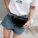 thumbnail image 2 of Riñonera de viaje para mujer, riñonera de PU, riñonera, bolsos de hombro a la moda Negro Yuyangstore Paquete de cintura para mujer, 2 of 8