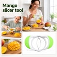 thumbnail image 4 of Mango Slicer and Cutter Kitchen Tool, Stainless Steel Blade Fruit Divider for Mangoes, ABS Handheld Mango Splitter for Fast Cutting and Everyday Food Preparation, 4 of 9