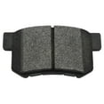 thumbnail image 4 of TRQ Rear Brake Pad & Rotor Kit Brake Chemical Kit Brake Pads Brake Rotor Parking Brake Shoe Set Semi-Metallic Fits 2004-2008 Acura TL 2003-2011 Honda Element, 4 of 5