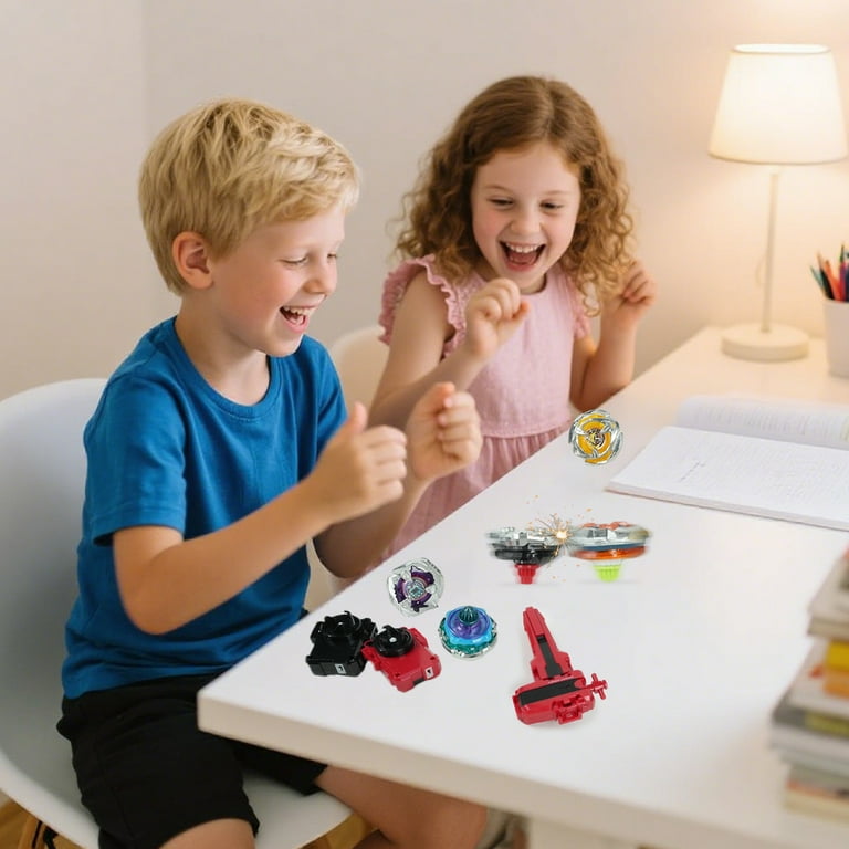 Jaawind Bey Battling Top Burst Gyro Toy Set for Kids, 12 Spinning