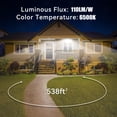 thumbnail image 2 of Luz Flood LED MUCLUD 250W 25500LM IP66 Resistente al Agua 6000K, 2 of 7