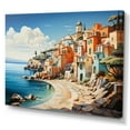 thumbnail image 2 of Designart "At Antibes French Seaside wall art I" Beach Wall Art Print, 2 of 5