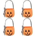 thumbnail image 2 of Halloween Pumpkin Bucket For Adults, Foldable Halloween Candy Baskets With Embroidery, Pumpkin Bucket Candies Basket With Handle For Halloween Party Decorations,4Pcs, 2 of 4