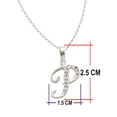 thumbnail image 2 of Collar Gargantilla Letra P Horoz Plata 925 45cm, 2 of 5
