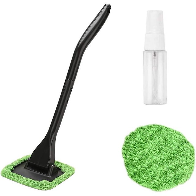Herramienta de limpieza de parabrisas de ventanas Paño de microfibra Cepillo limpiador de automóviles con mango desmontable Auto Interior Limpiaparabrisas Accesorios interiores Limpieza de automó