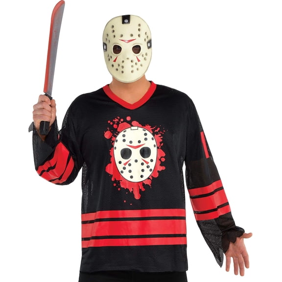 Suit Yourself Friday the 13th Jason Graphic T-Shirt, Halloween Shirt, Adult L/XL