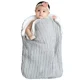thumbnail image 2 of Mantas envolventes para bebés y niños, mantas receptoras de felpa tejidas para recién nacidos, saco de dormir, 2 of 5