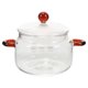 thumbnail image 2 of Glass Cooking Pot with Lid Heat Resistant Glass Saucepan Borosilicate Glass Cookware Pot, 2 of 5