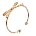 thumbnail image 2 of EHJRE Cute Bow-knot Bowknot Bracelet Women Girl Luxury Cuff Bangle Birthday Gifts Gold, 2 of 8