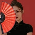 thumbnail image 3 of CSChome Handheld Fan Elegant Folding Chinese Style Hand Painting Lightweight DIY Photography Prop, 3 of 7