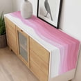 thumbnail image 4 of Ombre Waves Table Runner 120 Inches Long Farmhouse Dress Scarves, Abstract Art Gradient Pink Modern Dining Tablerunner for Coffee Table/Kitchen Island/Party Décor, 13" x 120", 4 of 8