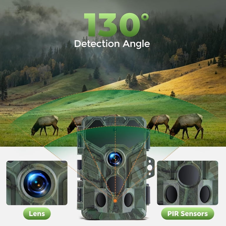 CAMPARK TC23 Trail Camera 2K 36MP Game Hunting Camera with Night