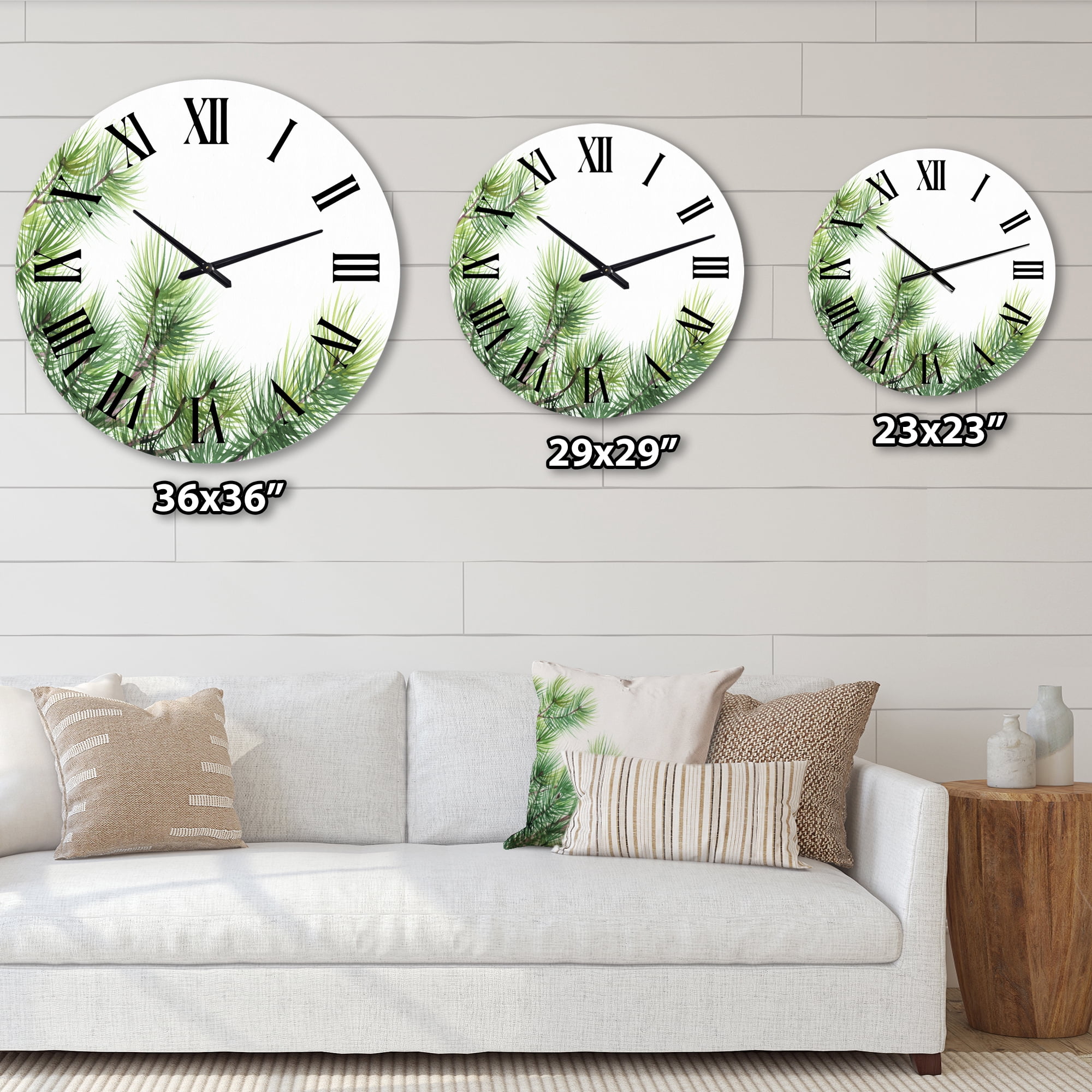 Designart 1 in Quartz Traditional Wall Clock