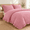 Red Gingham-King, variant on Red Gingham Ruffle King Duvet Cover