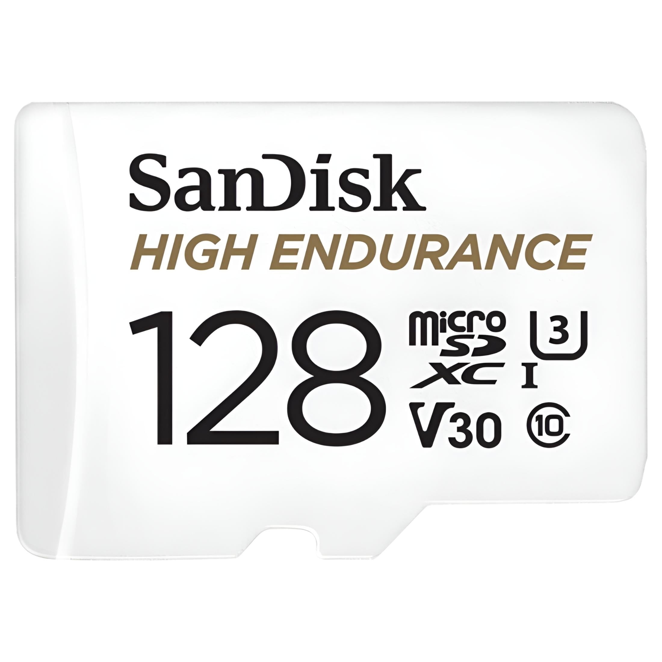 SanDisk High Endurance 128GB Micro SDHC Flash Memory Card with Adapter