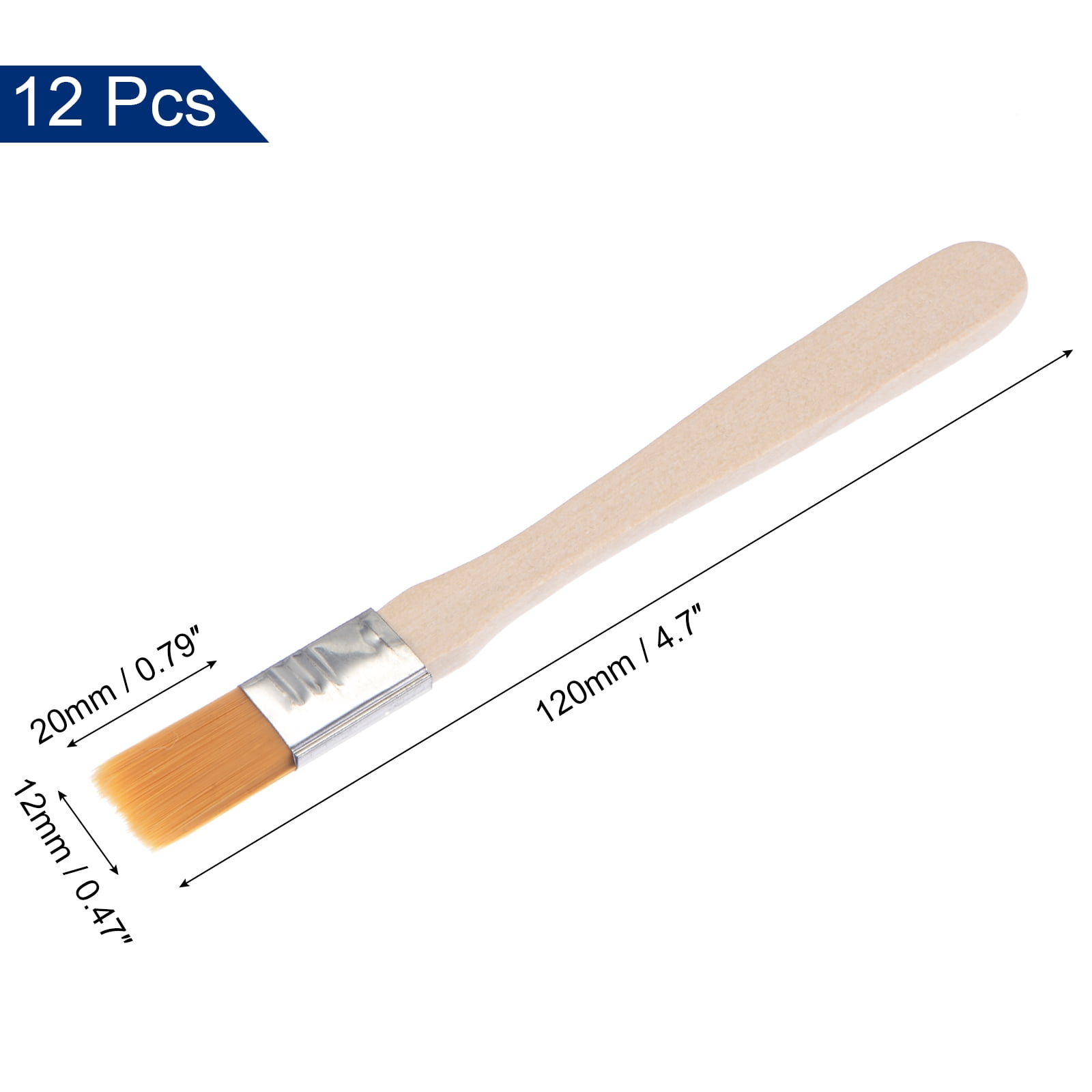 Unique Bargains Paint Brush Width Soft Nylon Bristle with Wood Handle 5" x 0.5"