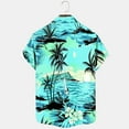 thumbnail image 5 of Camisetas de Lino para Hombres Vintage Bowling Manga Corta Cuello Cubano, Retro Playa Y Verano Hombre Manga Corta Botón Abajo Camisetas, 5 of 5