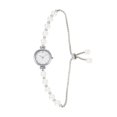 thumbnail image 2 of Women Faux Pearl Bracelet Watch Adjustable Strap Round Rhinestone Dial Ladies Casual Formal Dress Quartz Wristwatch Fashion Jewelry Accessory, 2 of 8