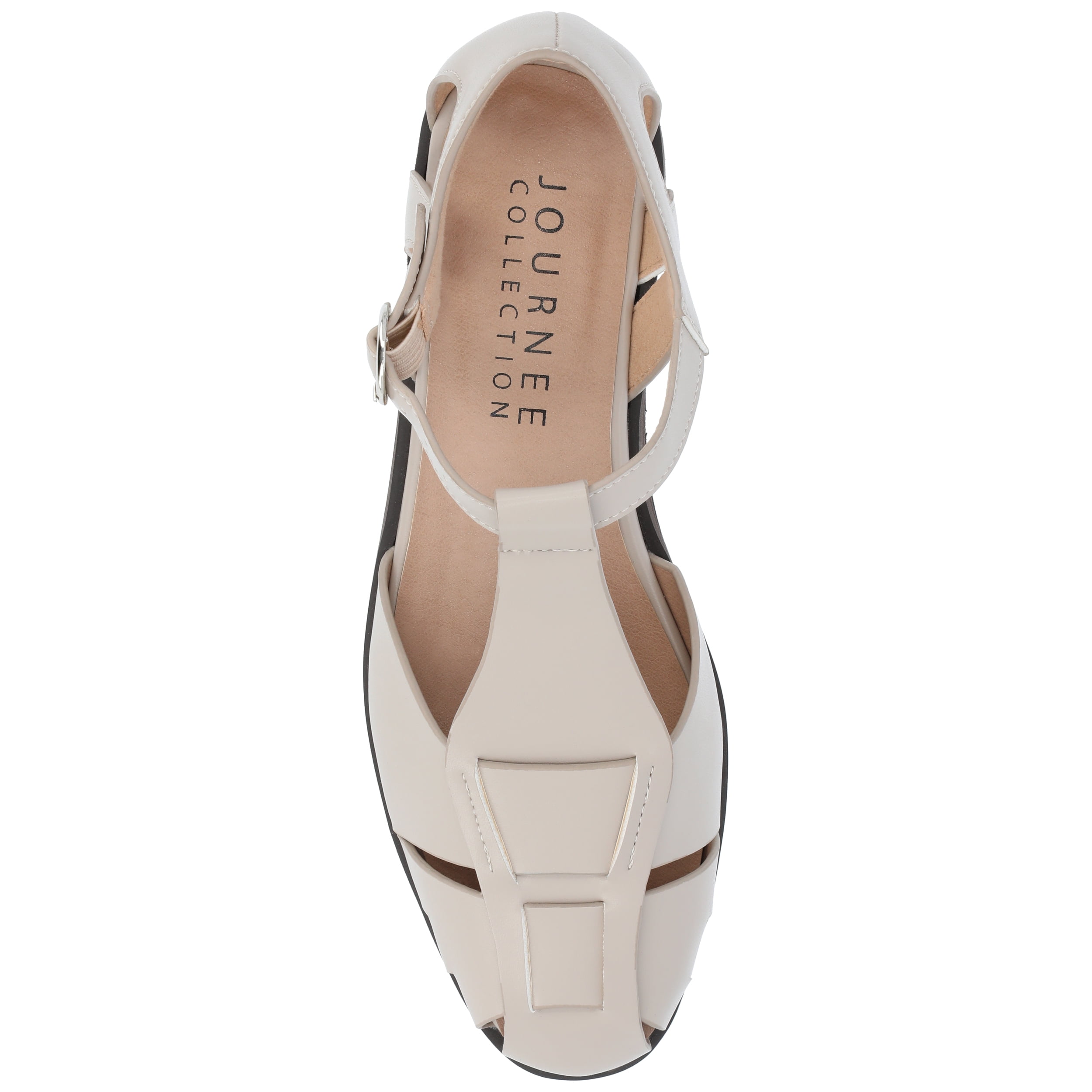 Journee Womens Azzaria Low Block Heel Square Toe Flats