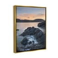 thumbnail image 4 of Stupell Industries Rocky Sea Cliffs Landscape Photography Gold Floater Framed Canvas Art Print Wall Art, 25 x 31, 4 of 10