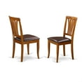 thumbnail image 2 of PFAV5-SBR-LC 5 Pc Dining room set-Square Table with Leaf and 4 Dining Chairs, 2 of 2