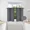 CHARCOAL GREY, variant on Gorgeous Home Linen 2pc Set Versatil Short Curtain Grommet Thermal Blackout Window Tier Unlined Panels 28"x36" Each Piece Solid Color Black