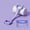 Purple, variant on 8-shaped fitness resistance band, pull-up device, full body exercise, suitable for physical therapy, yoga, Pilates, stretching