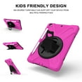 thumbnail image 5 of KIQ iPad 8th 7th Generation Case 10.2 inch 2019/2020, Shockproof Rugged Military Grade Case for Apple iPad 10.2 7th/8th Gen [Hot Pink], 5 of 12