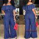 thumbnail image 2 of Ejy nueva casual para mujer Bodycon mono Jeans mono Jeans pantalones de mezclillapangjing, 2 of 4
