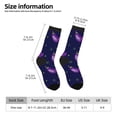 thumbnail image 2 of Picia Eggplant Print Athletic Socks for Men & Women – Cushioned Moisture-Wicking Crew Socks for Sports, Running, and Training, Soft & Breathable Size 5-11, 2 of 6