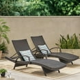 thumbnail image 2 of Raleigh Outdoor Wicker Adjustable Chaise Lounge, Set Of 2, Brown, 2 of 7