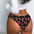 thumbnail image 2 of Panties for Women Tbopshirt Brief Underwear,Hipster Underwear,1 Women Print Lingerie Temptation Low-waist Panties Underwear Briefs,Cheeky Panties, 2 of 3