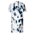 thumbnail image 5 of Tejiojio Back to College Wholesale Women's Print Plus Size V-neck Ventilate Sexuality Dress, 5 of 5