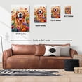 thumbnail image 5 of Welcome Spring Summer Golden Retriever Portrait Flower Blue Sky Vertical Matte Canvas Poster Goldens Dog Lover Gifts Idea Wall Art Home Decor - 12001, 5 of 5