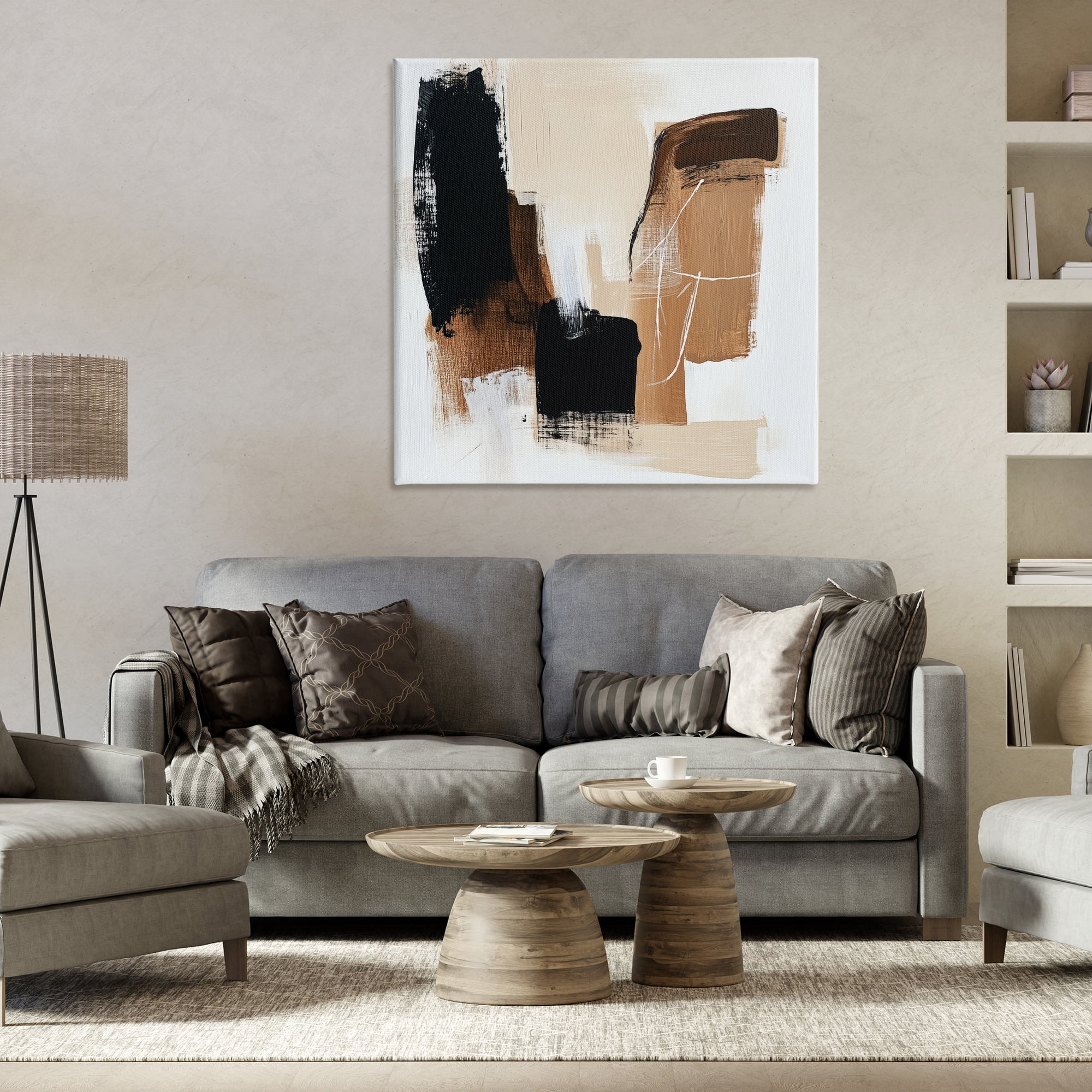 Stupell Industries Earthy Hues Neutral Balance Canvas Wall Art, design by Petal Prints Design