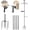 91 in with Hooks and Feeders Kit, variant on Bird House Pole 80 Inch Bird Feeder Pole with Squirrel Baffle and 2 Hooks - Heavy Duty Bluebird Feeder Support Rod Stand Set for Outside, Yard, Garden