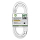 thumbnail image 1 of Cable de extensión EP 15 m para exteriores 16/3 SJTW, enchufe blanco de 3 clavijas, 1 of 7