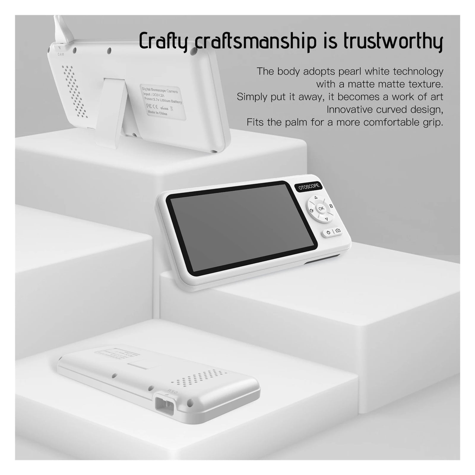 HD 1080P 3.9mm 4.5 Inch LCD Screen Ear Scope Endoscope Ear Wax Clean Otoscopy Camera Ear Endoscope Clean Mini Cameras
