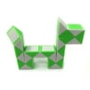 Magic Ruler 24 Wedges Magic Snake Cube Twist Puzzles Kids Toys (Green)