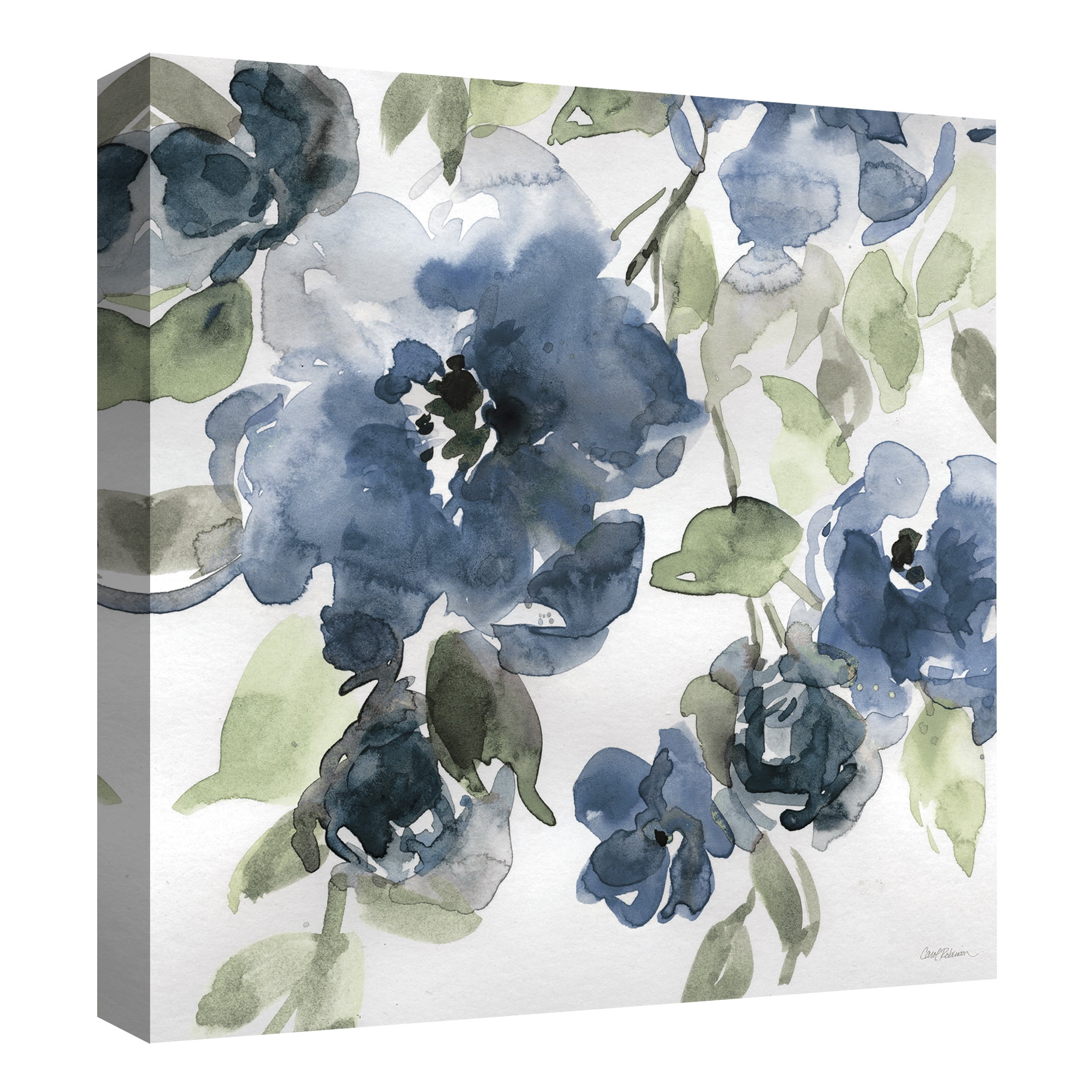 Masterpiece Art Gallery Belle's Blue I Indigo by Carol Robinson Canvas Art Print 24" x 24"