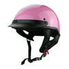 Gloss Pink Motorcycle Skid Lid Helmet with Visor DOT Approved