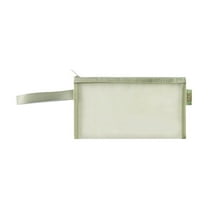 FYTPOV Mesh Pencil Case Pouch, Clear File Bag, Make up Bag with Zipper Cosmetic Organizer Pouch for Daily or Travel, 9*5inch