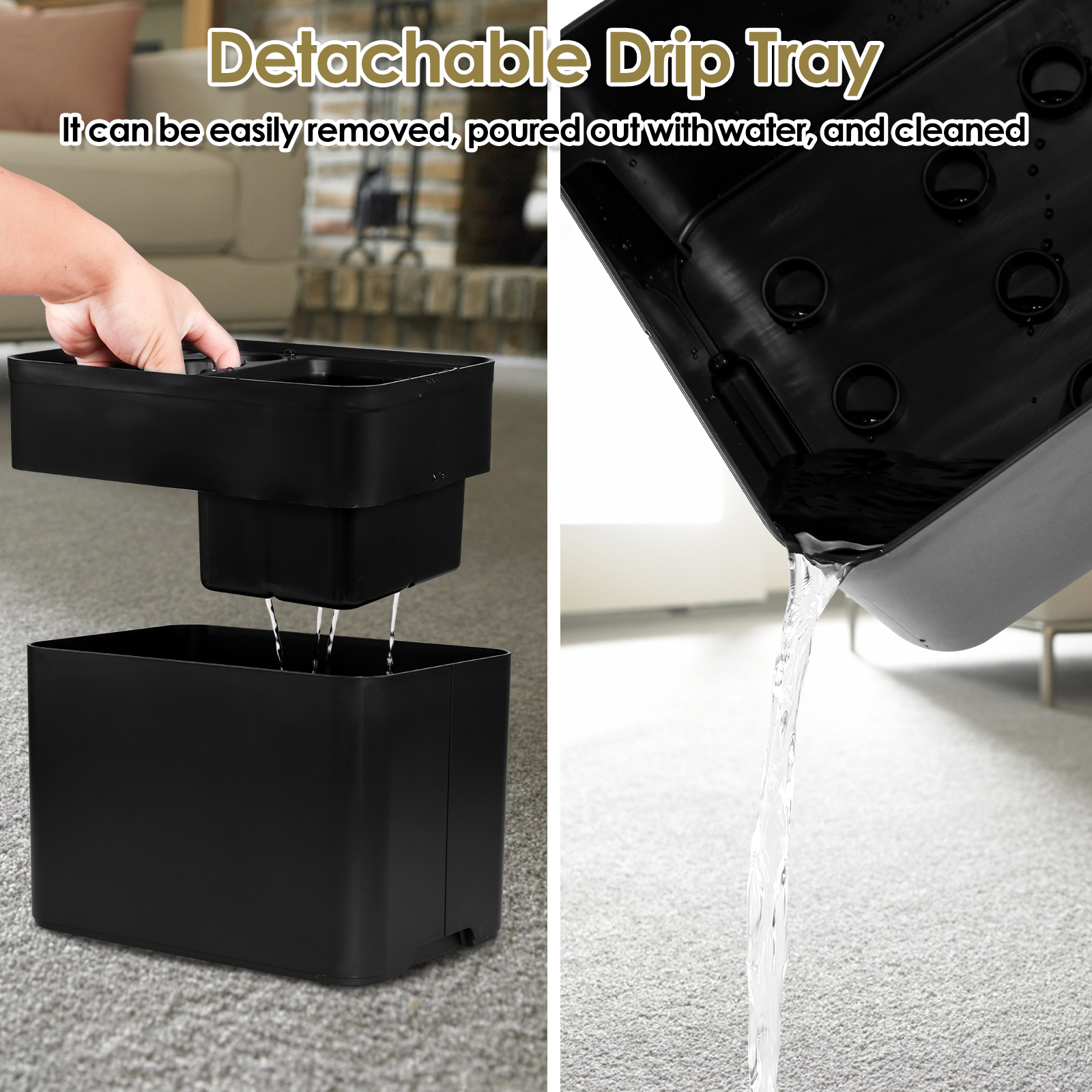 Lzvxtym Umbrella Rack Umbrella Stand with Removable Drip Tray Anti-Slip Base Umbrella Holder Store 10 Umbrella for Home Office Indoor