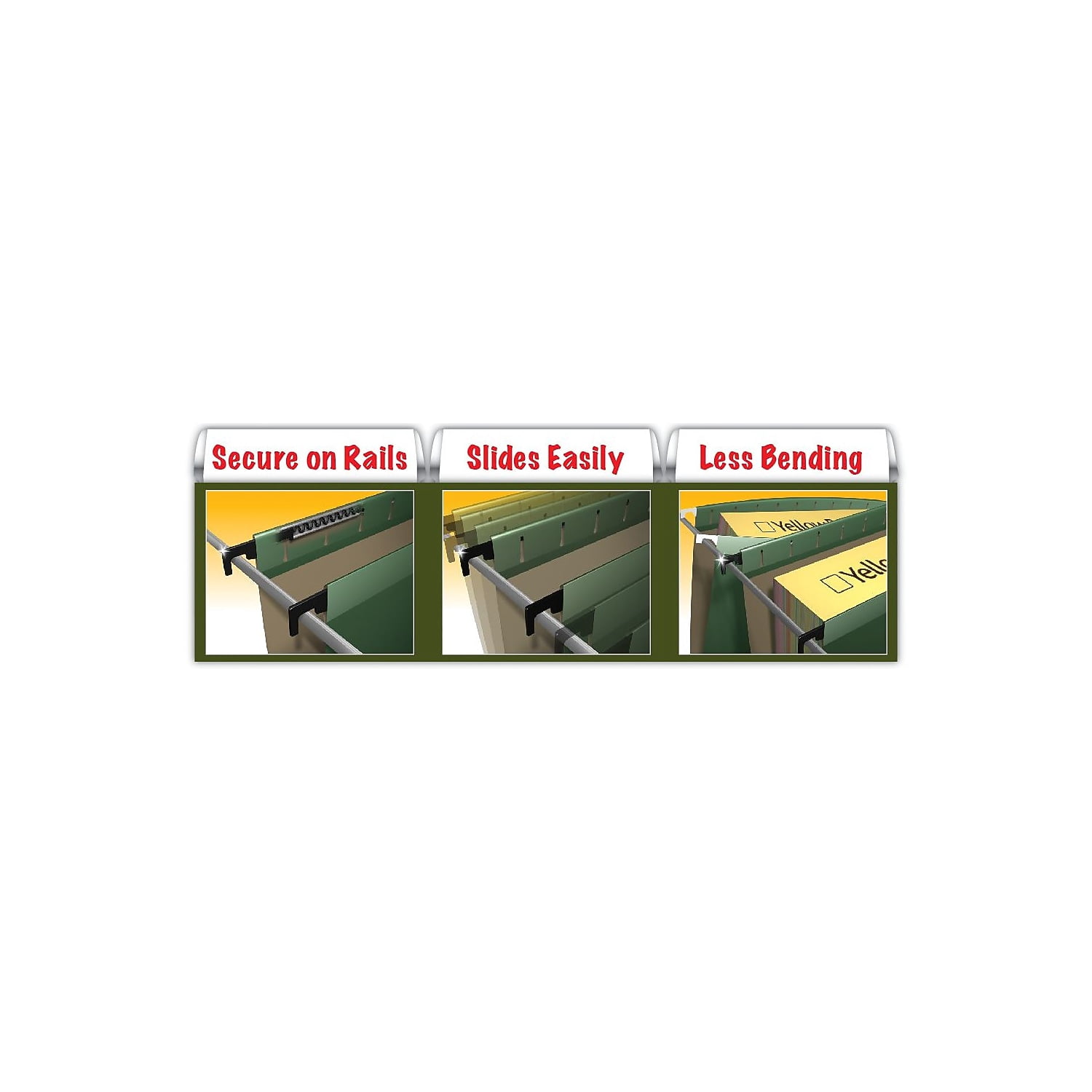 Pendaflex 9217 Hanging Pocket Files, Polypropylene, Letter, Green, 4/Pack, 1 Pack