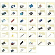 Mega2560 Project Starter Kit with Tutorial Compatible with Arduino IDE C C++,Circuit Board Electronics Kit 40-in-1, Programmable Engineering Coding Education STEAM