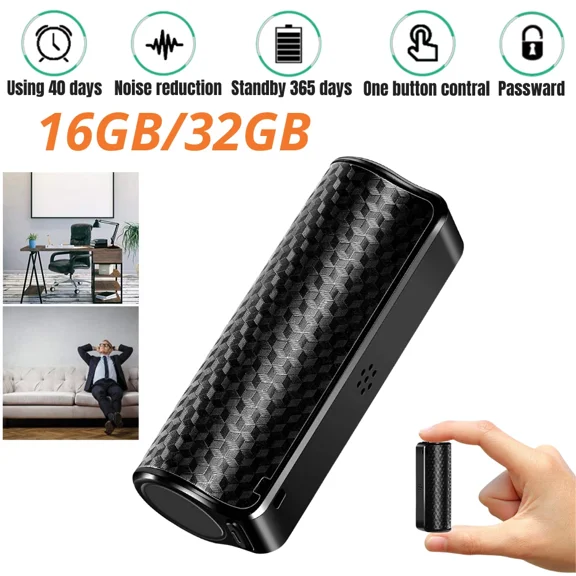 New 32GB Spy Digital Voice Recording Magnetic Mini Hidden Audio Recorder Device