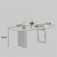 thumbnail image 2 of Sumdeal 71" Luxurious Modern Dining Table for 6-8 People,Silver, 2 of 5